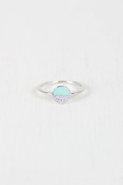 Half And Half Circle Ring