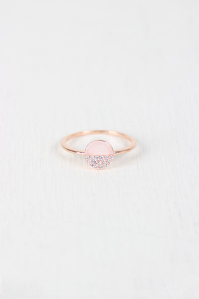 Half And Half Circle Ring