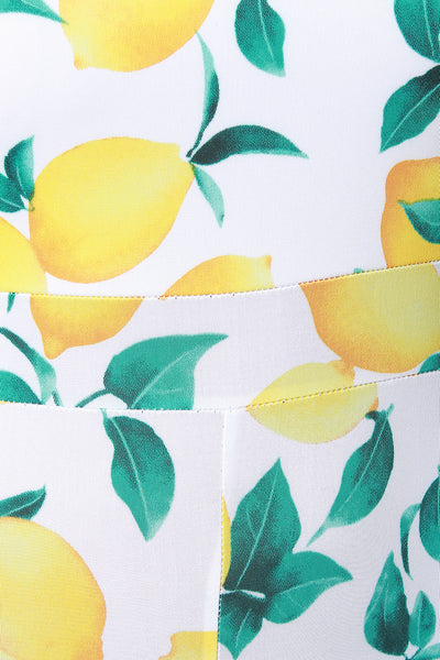 Lemons Self-Tie Shoulder Strap Jumpsuit