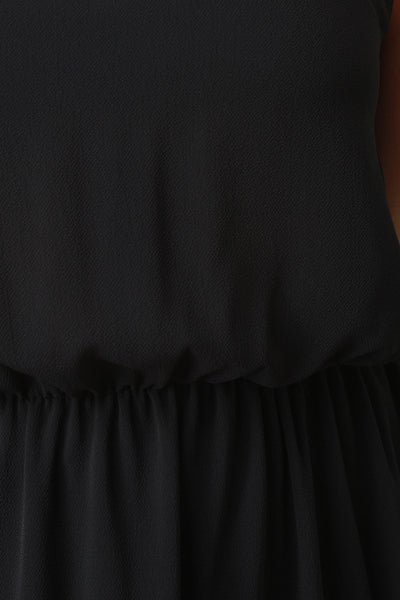 Halter Sleeveless Lace Back Side Slit Maxi Dress